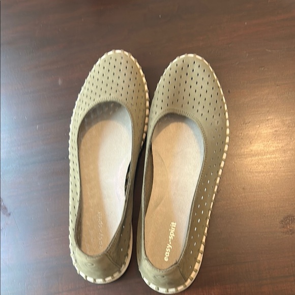 Easy Spirit Darla Leather Ballet Flat Olive Green Women’s Size 10 - Picture 2 of 15